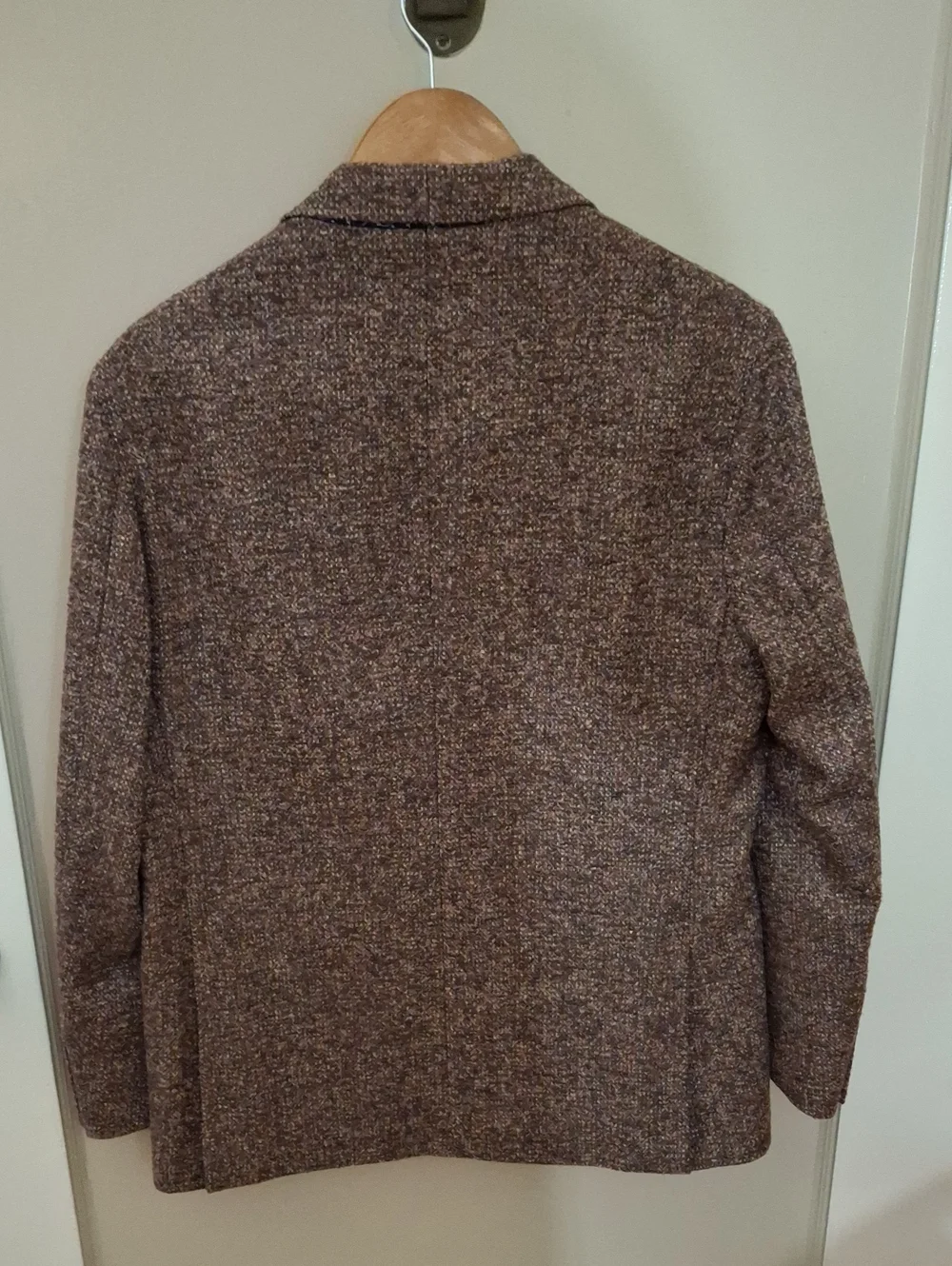 Etro Men's Textured Brown Wool Blend Tweed Sport Jacket Full Lining_1